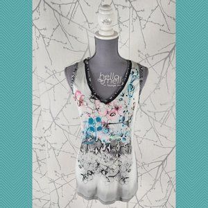 Marc Cain Abstract Floral Snakeskin Printed Tank